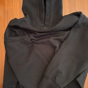 Abercrombie & Fitch Black YPB neoKNIT Pullover Cropped Hoodie